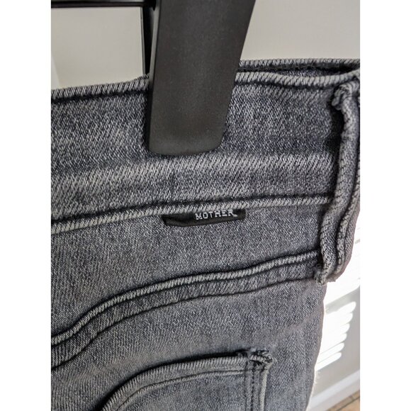 Mother Jeans The Pixie Dazzler Ankle Fray in Digging Up Dirt Gray Button Fly 28 - Picture 8 of 13